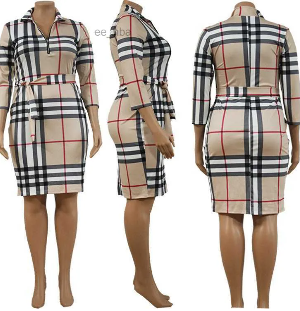 Plus FLI Plaid Dress